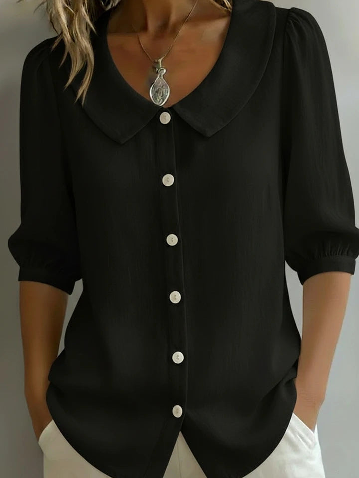 Women's Casual Loose Short Sleeve Blouse