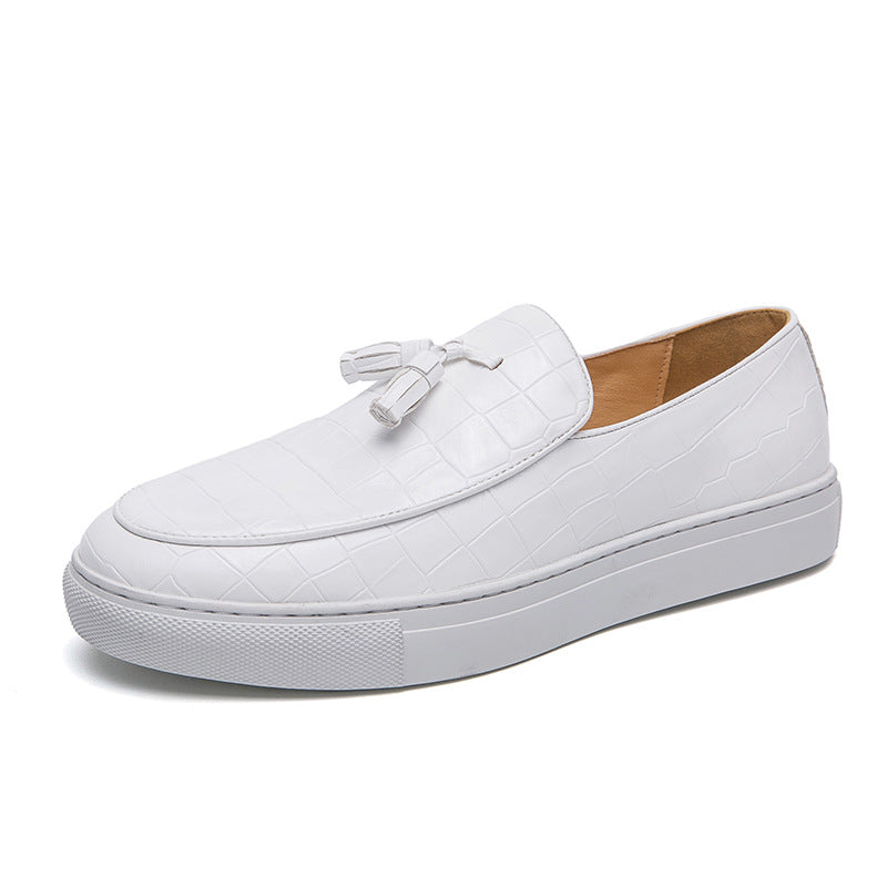 Mens Loafers with Tassel Detail and Slip On Design
