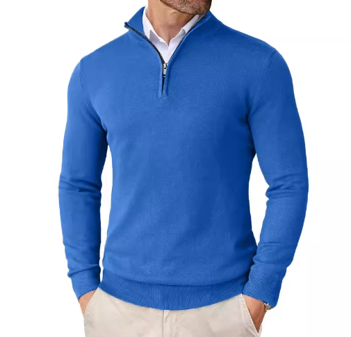 Men's Quarter-Zip Sweater – Soft & Warm Stylish Knit