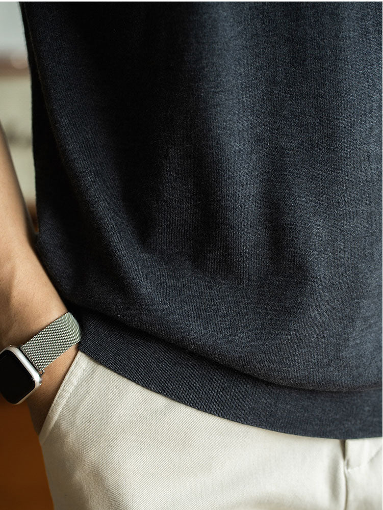Mens Short Sleeve Polo Shirt with Modern Fit