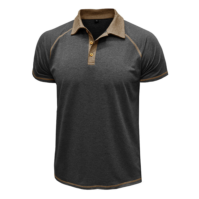 Men's Short-Sleeved Lapel T-Shirt