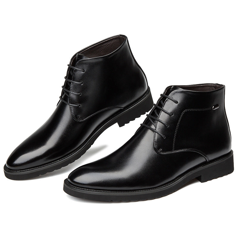 Men's Vintage Martin Boots with Low Heel & Non-Slip Sole