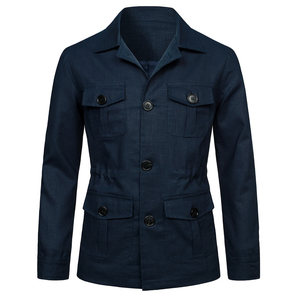 Men's Slim Fit Linen Jacket for Casual and Formal Wear