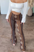 Women's Casual Slim Fit Printed Trousers