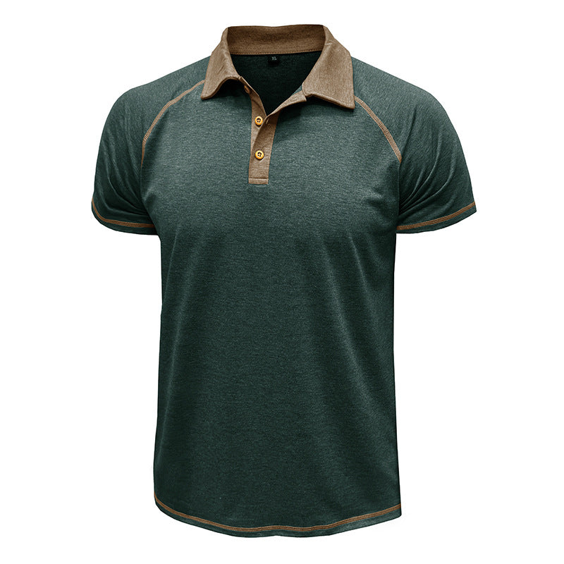 Men's Short-Sleeved Lapel T-Shirt