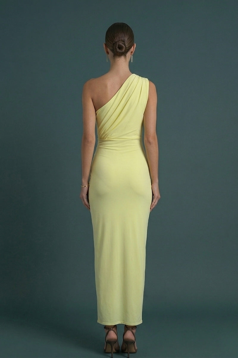 Women's One Shoulder Maxi Dress for Summer Events