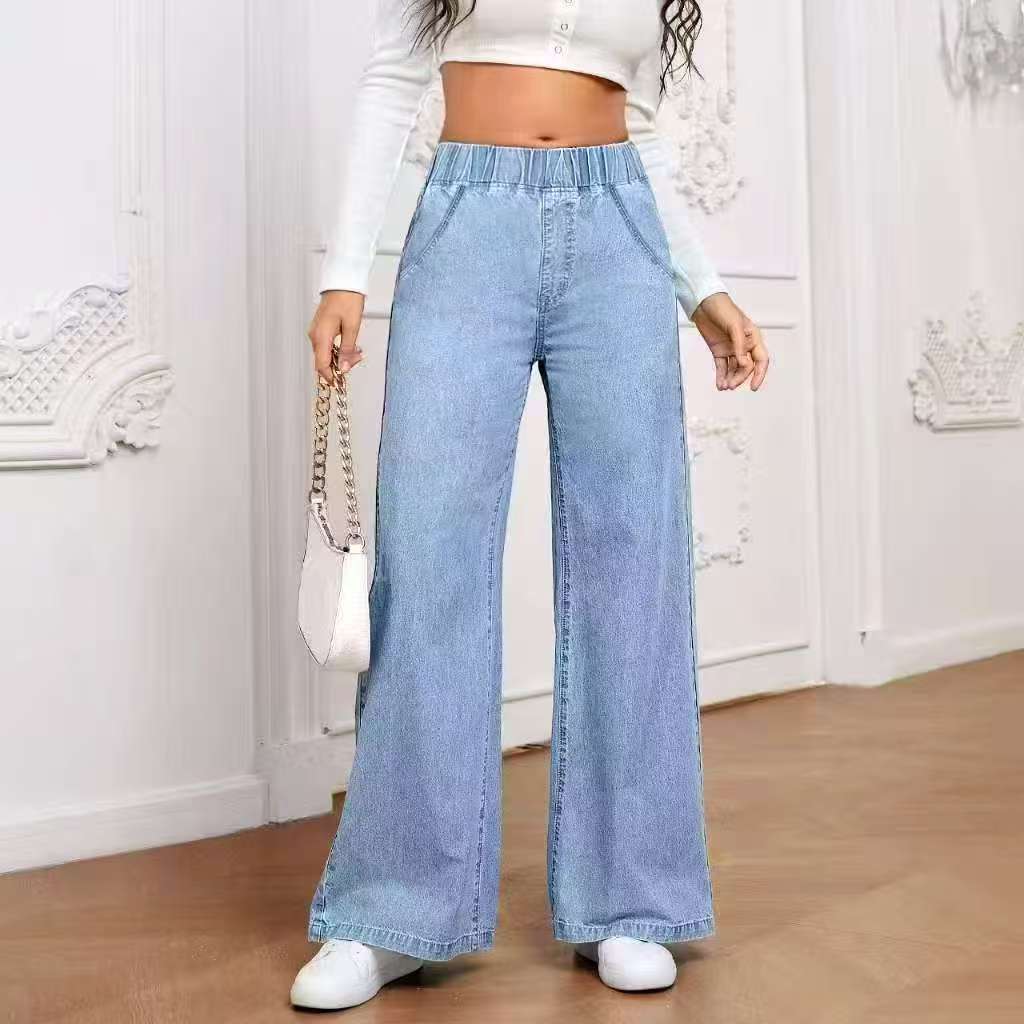 Women's Wide Leg Black Jeans