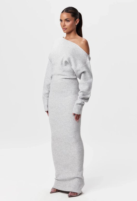 Women's Off-Shoulder Bodycon Long Sleeve Dress