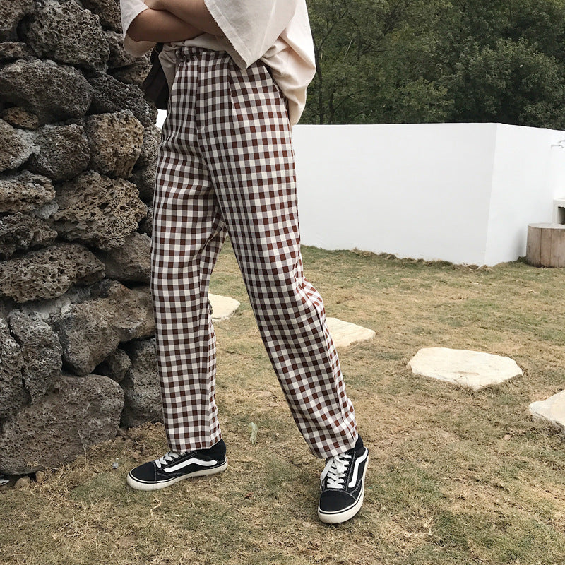 Men's Suit Trousers in Classic British Plaid