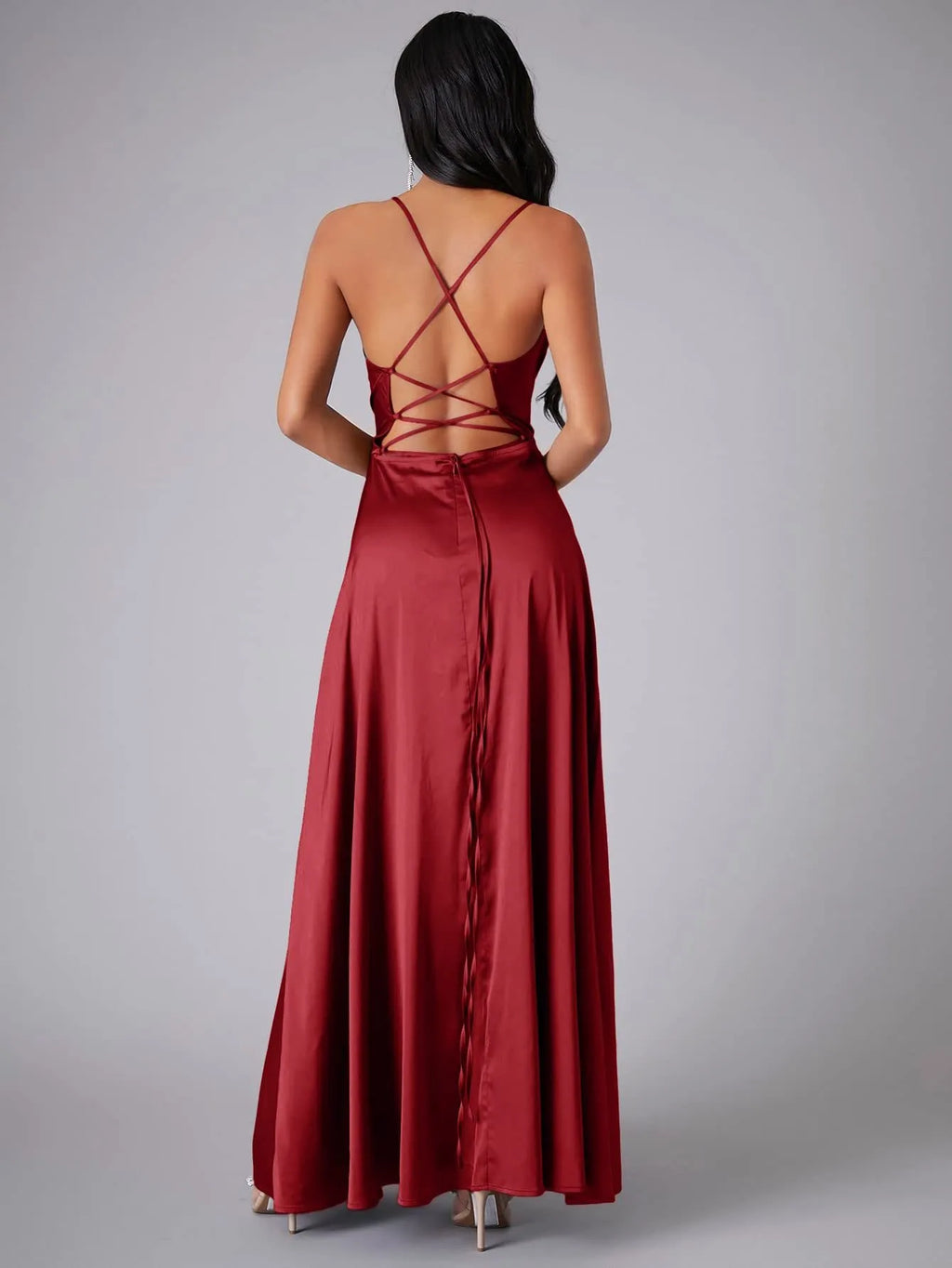 Women's Satin Maxi Dress