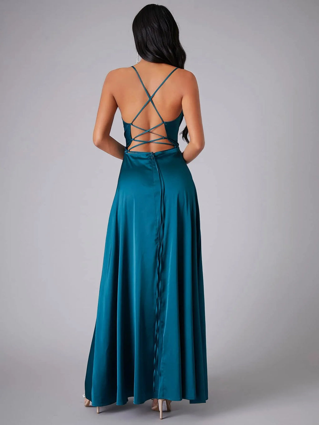 Women's Satin Maxi Dress