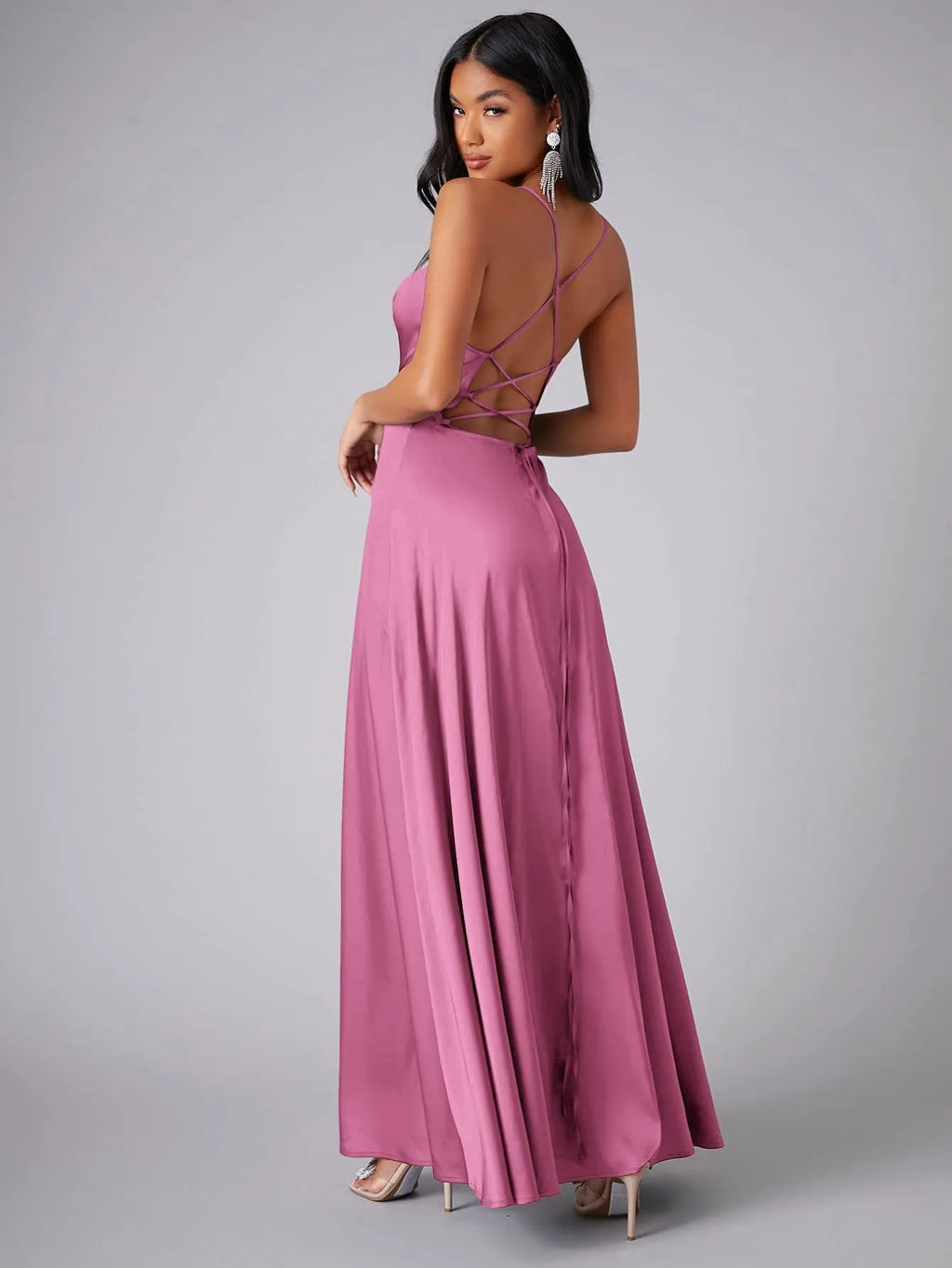 Women's Satin Maxi Dress