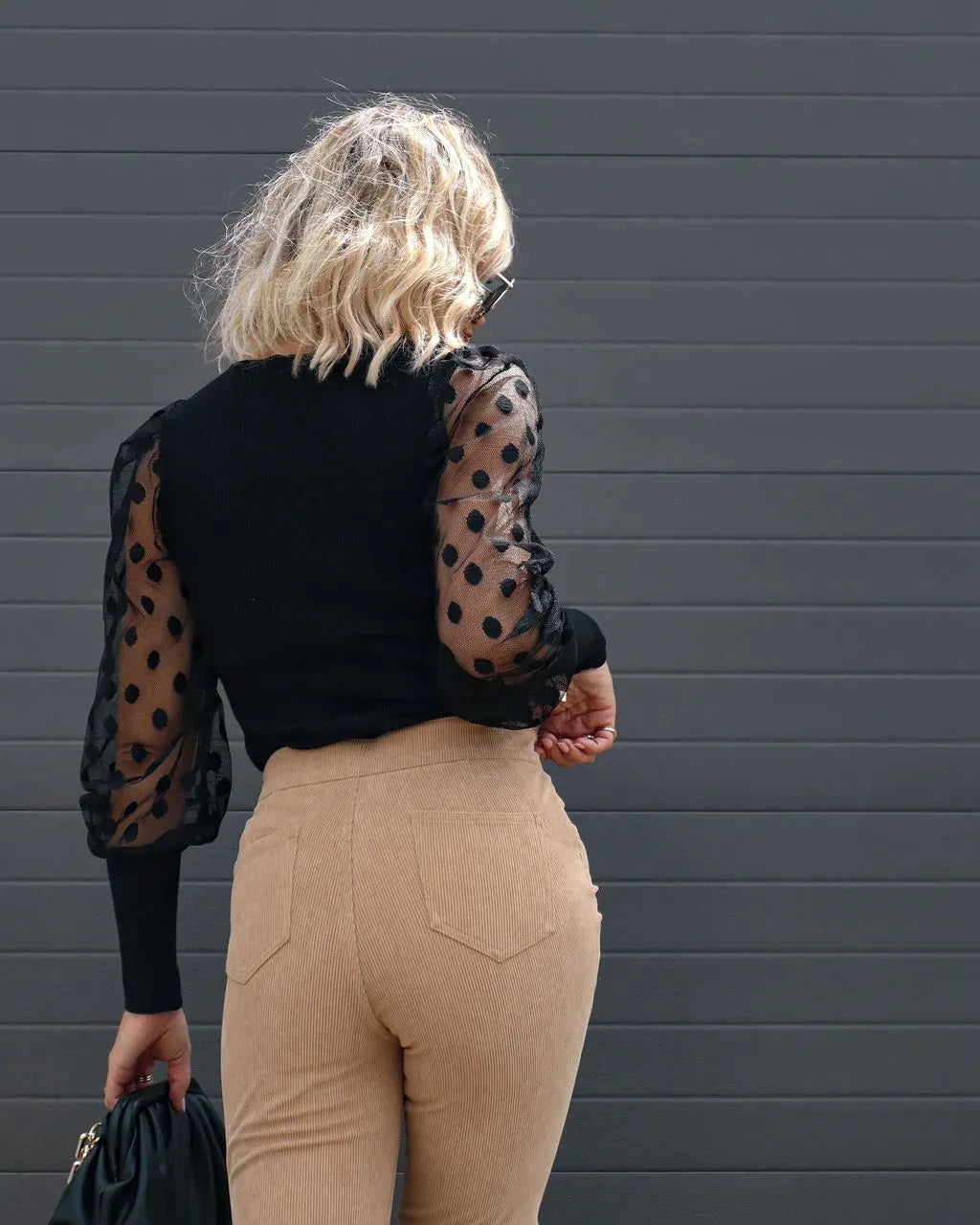 Women's Corduroy Slim-Fit Flared Trousers