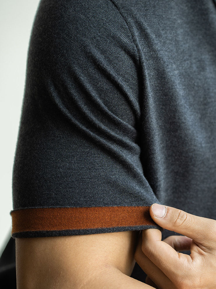 Mens Short Sleeve Polo Shirt with Modern Fit
