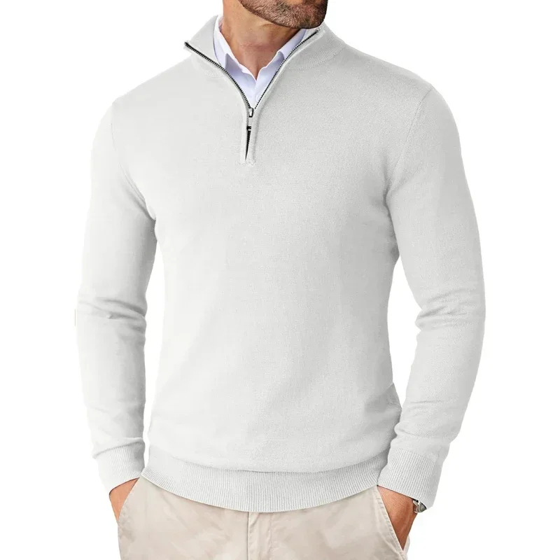 Men's Quarter-Zip Sweater – Soft & Warm Stylish Knit