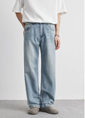 Mens Relaxed Fit Jeans with Straight Leg Design
