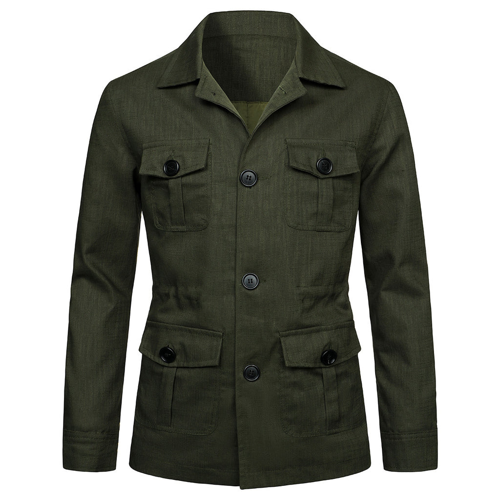 Men's Slim Fit Linen Jacket for Casual and Formal Wear