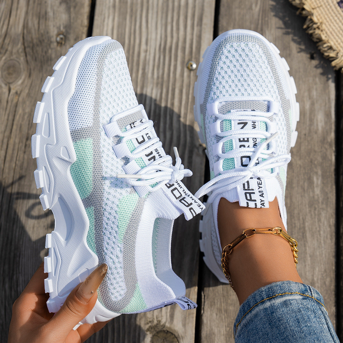Women's Breathable Lace-up Sneakers