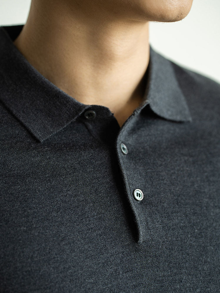 Mens Short Sleeve Polo Shirt with Modern Fit