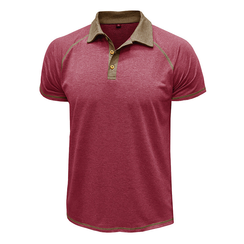 Men's Short-Sleeved Lapel T-Shirt