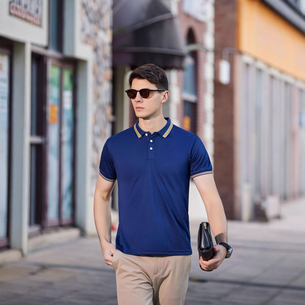 Men's Short-Sleeved Lapel Polo Shirt