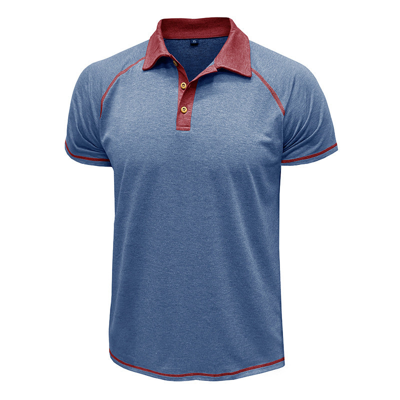 Men's Short-Sleeved Lapel T-Shirt