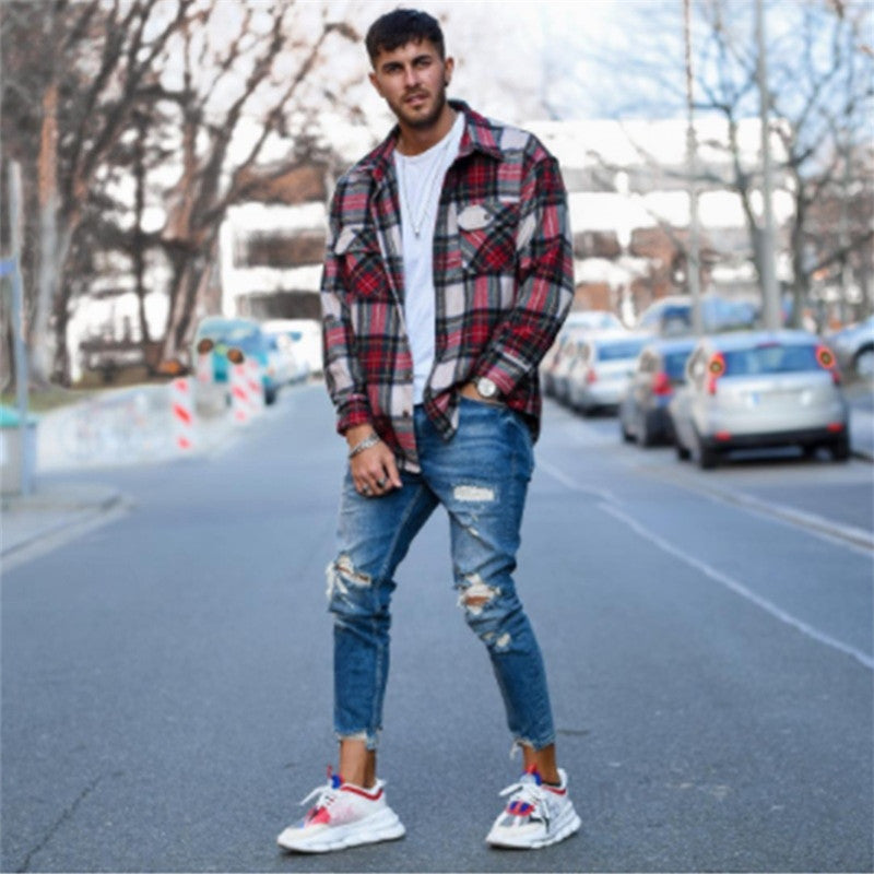 Men's Ripped Jeans for Casual Wear
