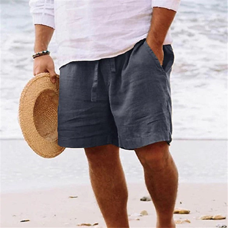 Men's Casual Summer Drawstring Shorts with Pockets