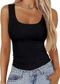 Women's Slim-fit Square-neck Sleeveless Top