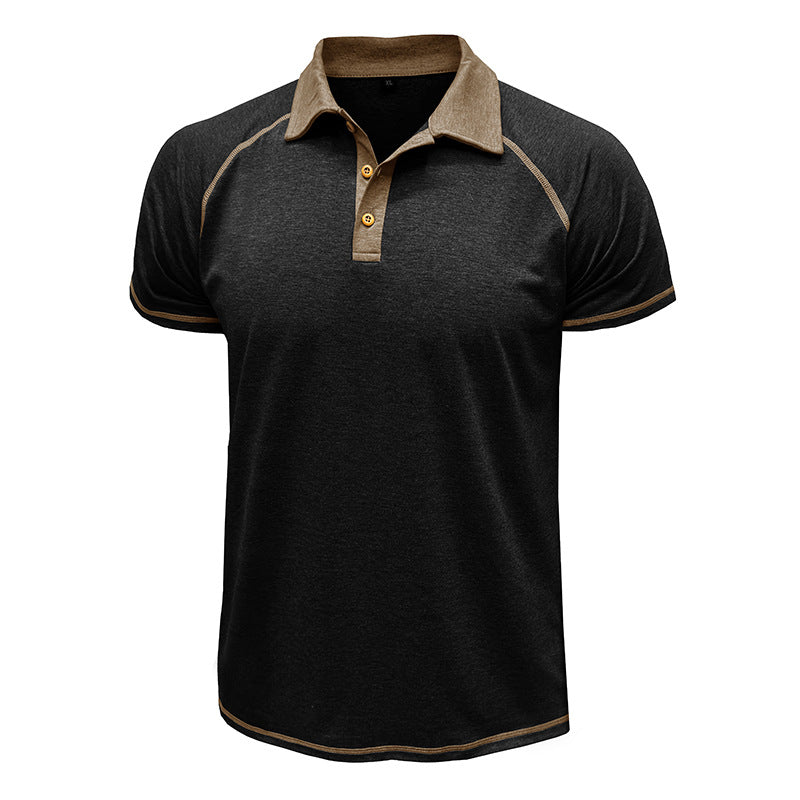 Men's Short-Sleeved Lapel T-Shirt