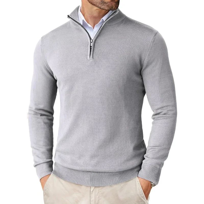 Men's Quarter-Zip Sweater – Soft & Warm Stylish Knit