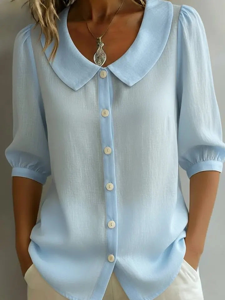 Women's Casual Loose Short Sleeve Blouse