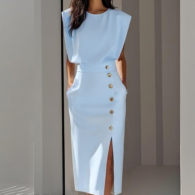 Women's Casual Sleeveless Summer Midi Dress