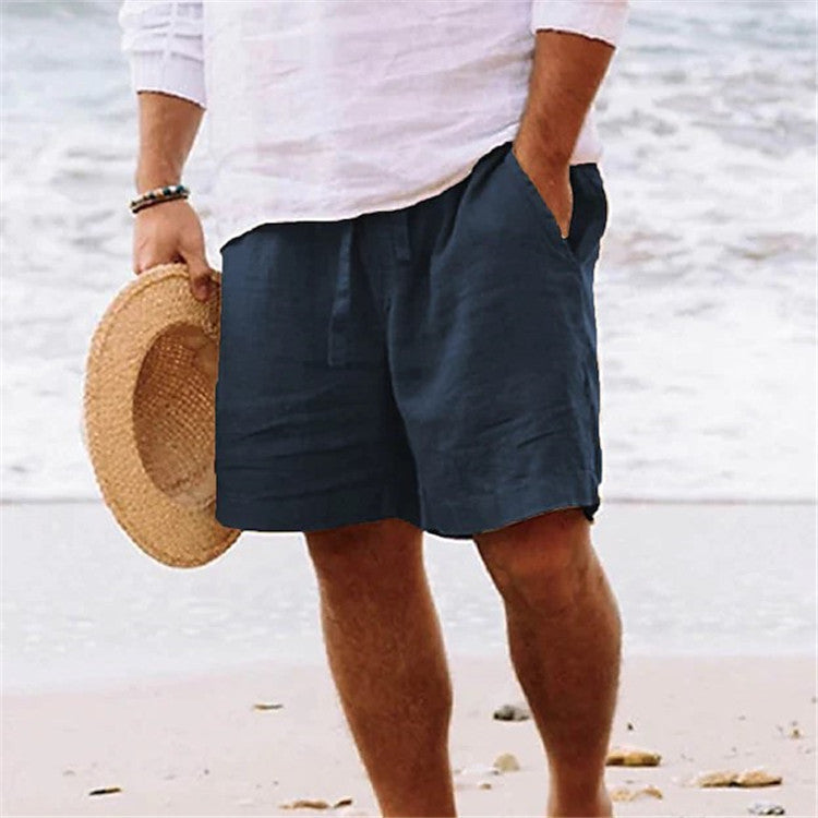 Men's Casual Summer Drawstring Shorts with Pockets
