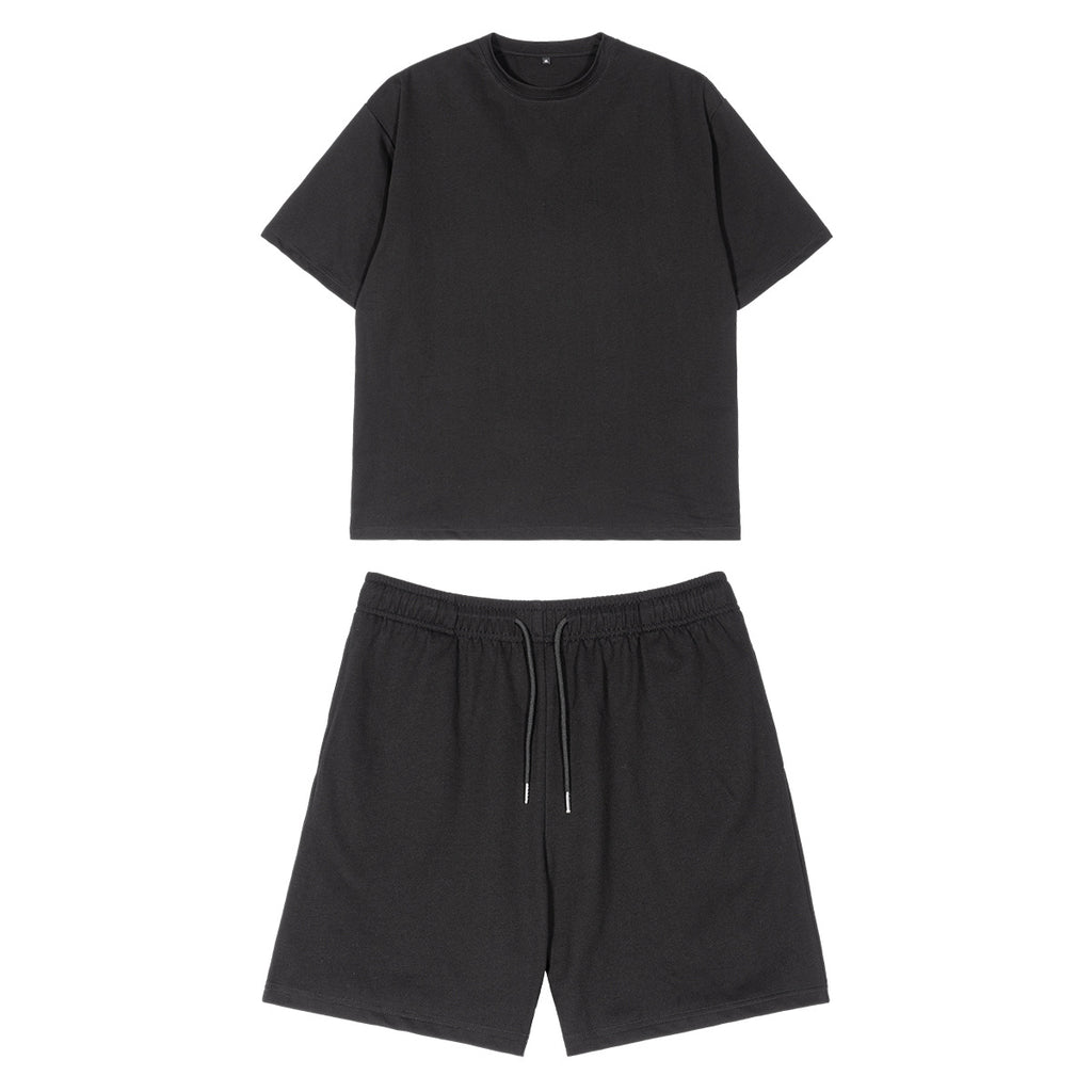 Women's Loungewear Set - Casual Short Sleeve T-shirt and Shorts