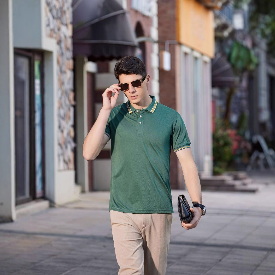Men's Short-Sleeved Lapel Polo Shirt