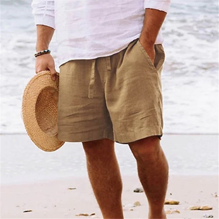 Men's Casual Summer Drawstring Shorts with Pockets