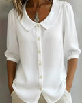 Women's Casual Loose Short Sleeve Blouse