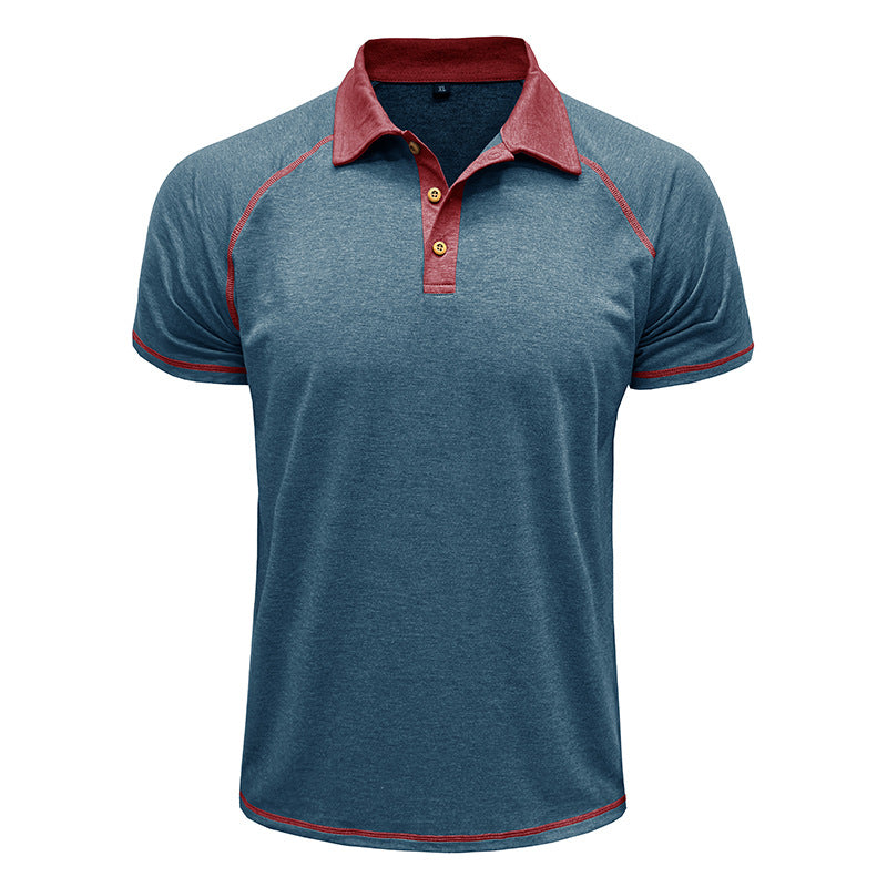Men's Short-Sleeved Lapel T-Shirt