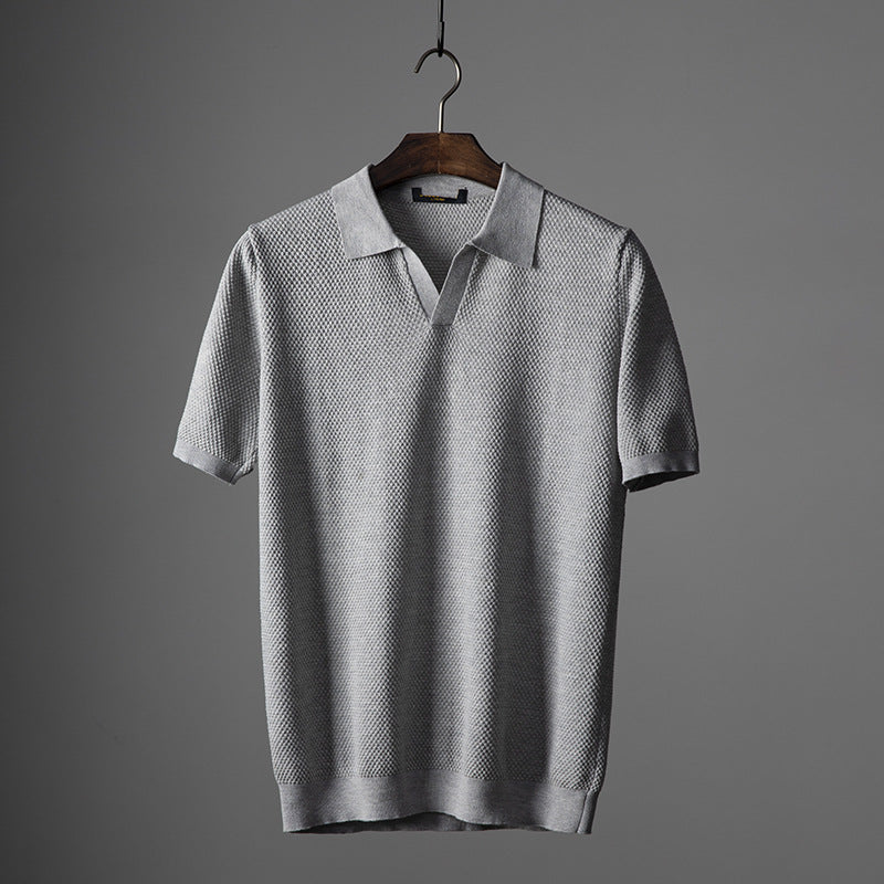 Men's Short Sleeve V-Neck Top