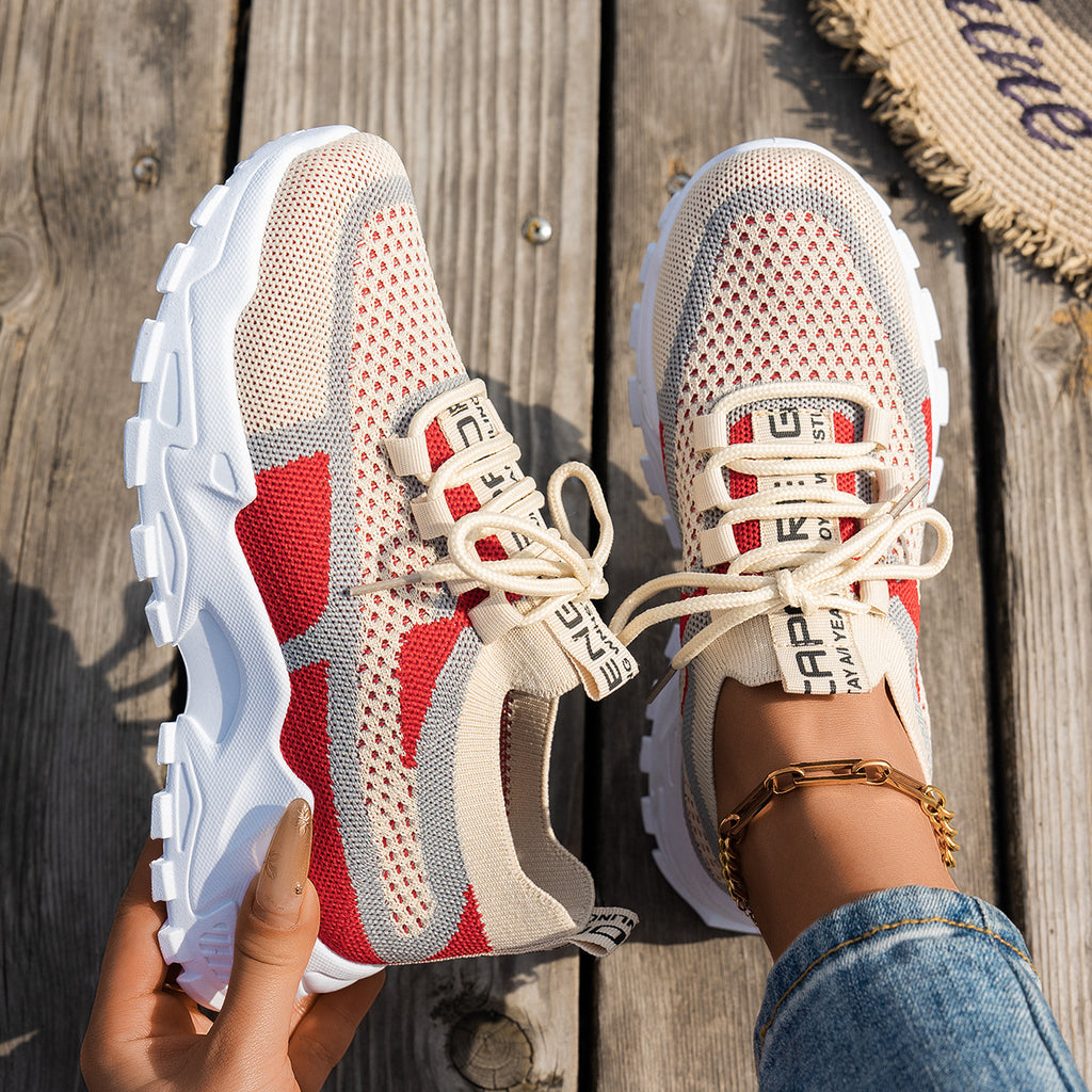 Women's Breathable Lace-up Sneakers