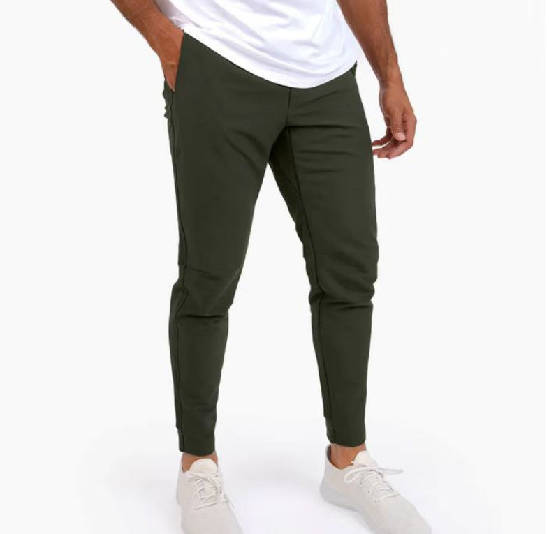 Men's Thin Leisure Trousers - Lightweight High Waist Casual Pants