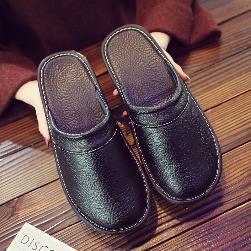 Men's Leather Slippers – Stylish Comfort