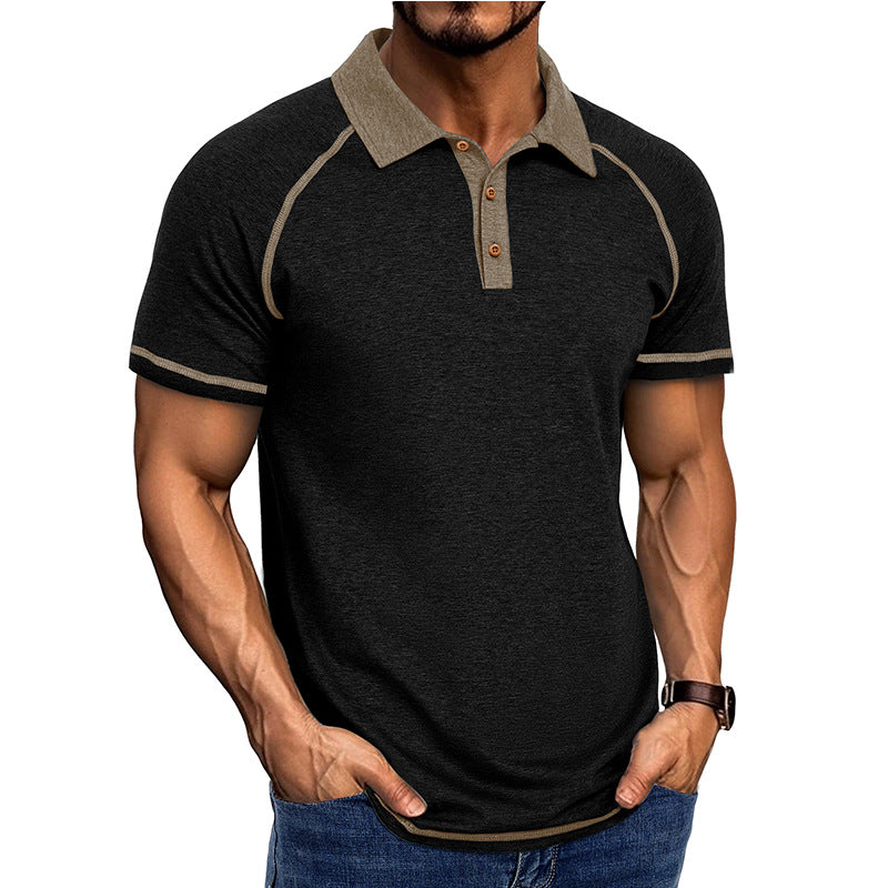 Men's Short-Sleeved Lapel T-Shirt