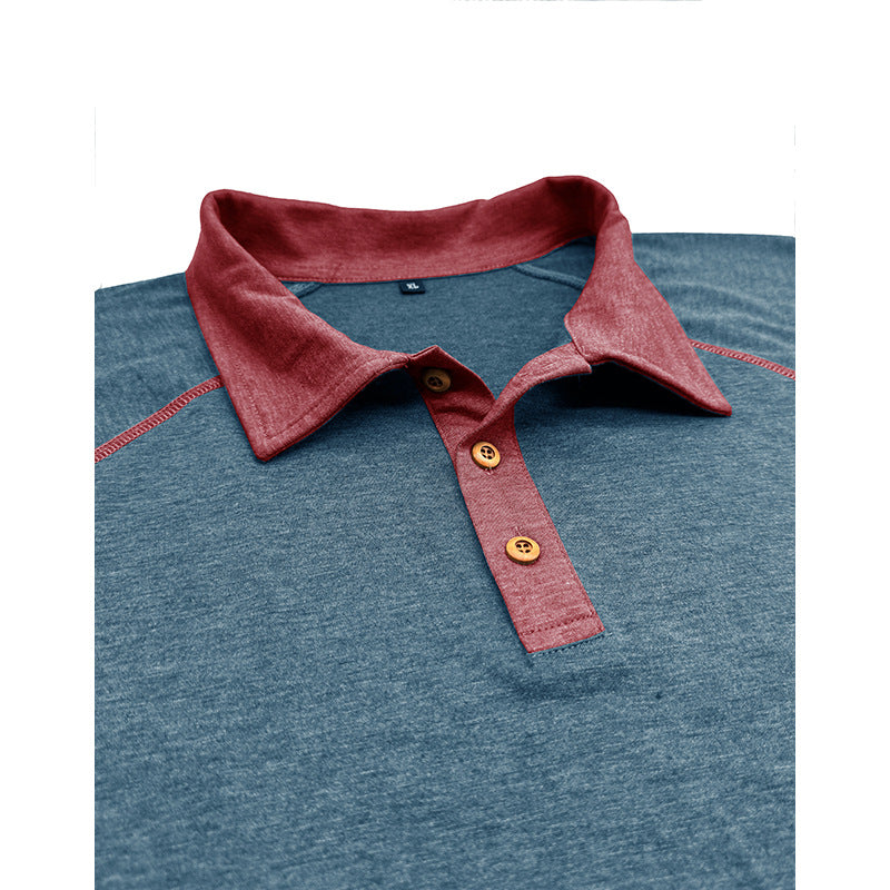 Men's Short-Sleeved Lapel T-Shirt