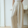 Womens High Waist Wide Leg Pants with Relaxed Fit