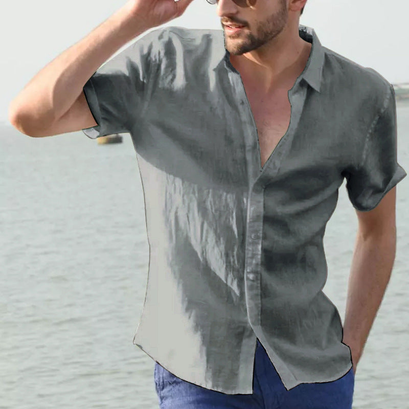 Men's Casual Short-Sleeved Shirt