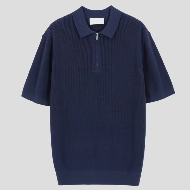Men's Slim-Fit Short Sleeve Knit Shirt