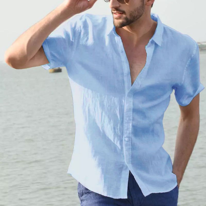Men's Casual Short-Sleeved Shirt