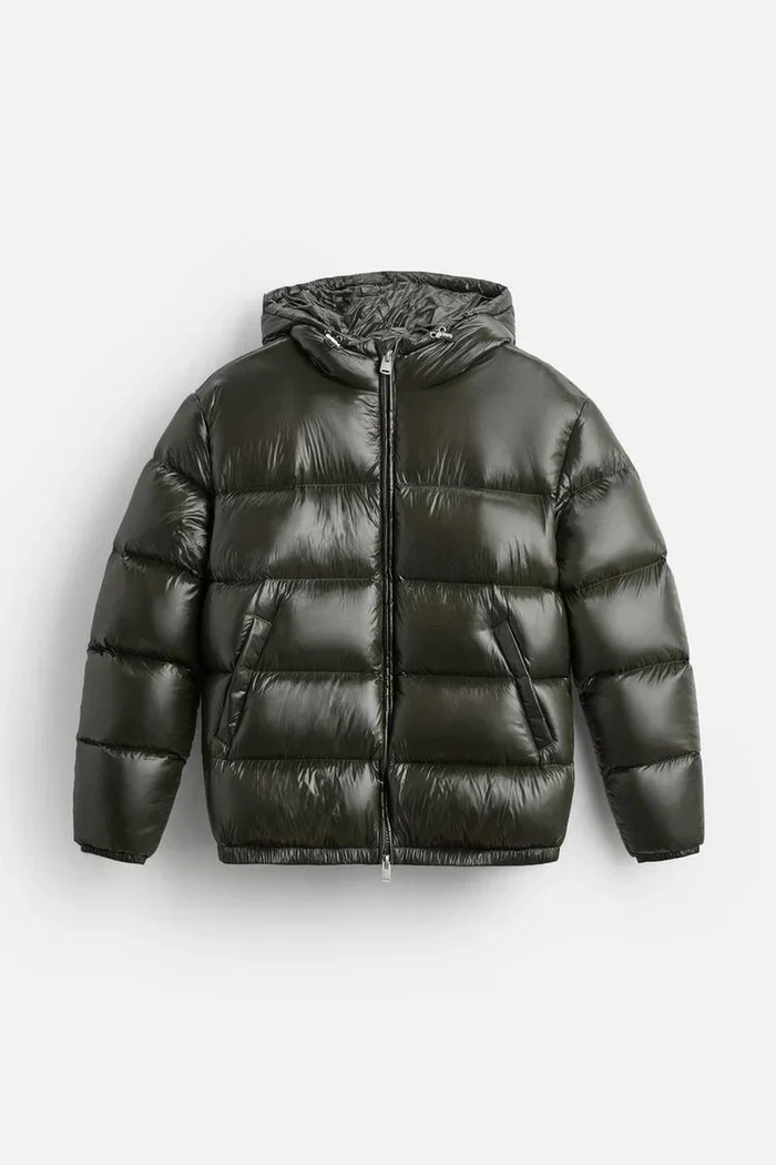 Men's Puffer Jacket – Quilted & Stylish with Warm Sherpa Lining